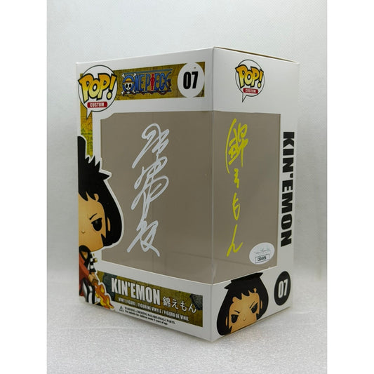 Custom Pop by MU ! Kin'emon - One Piece #07 - Signed by Japanese Voice Actor JVA Kenyu Horiuchi with JSA - Box only