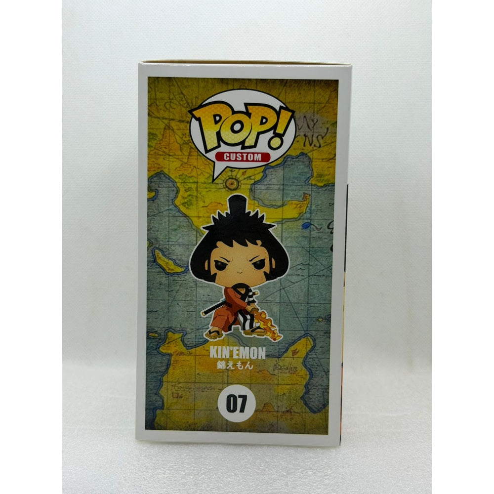 Custom Pop by MU ! Kin'emon - One Piece #07 - Signed by Japanese Voice Actor JVA Kenyu Horiuchi with JSA - Box only
