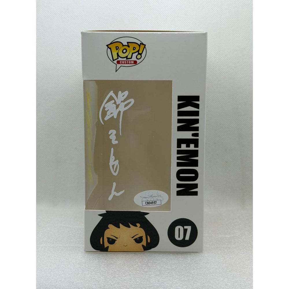 Custom Pop by MU ! Kin'emon - One Piece #07 - Signed by Japanese Voice Actor JVA Kenyu Horiuchi with JSA - Box only