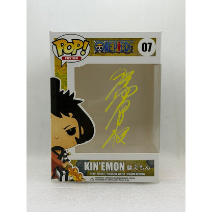 Custom Pop by MU ! Kin'emon - One Piece #07 - Signed by Japanese Voice Actor JVA Kenyu Horiuchi with JSA - Box only
