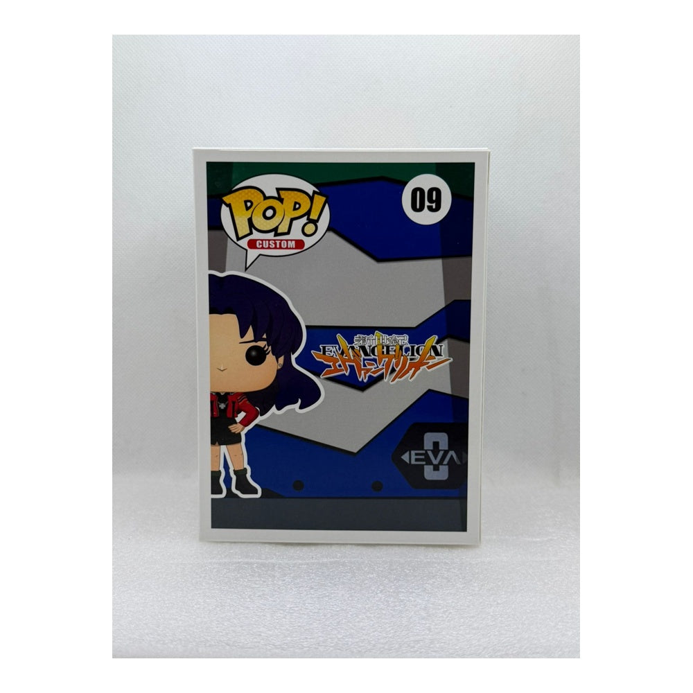 Custom Pop by MU ! Misato Katsuragi - Evangelion #09 - Signed by Japanese Voice Actor JVA Kotono Mitsuishi with JSA - Box only