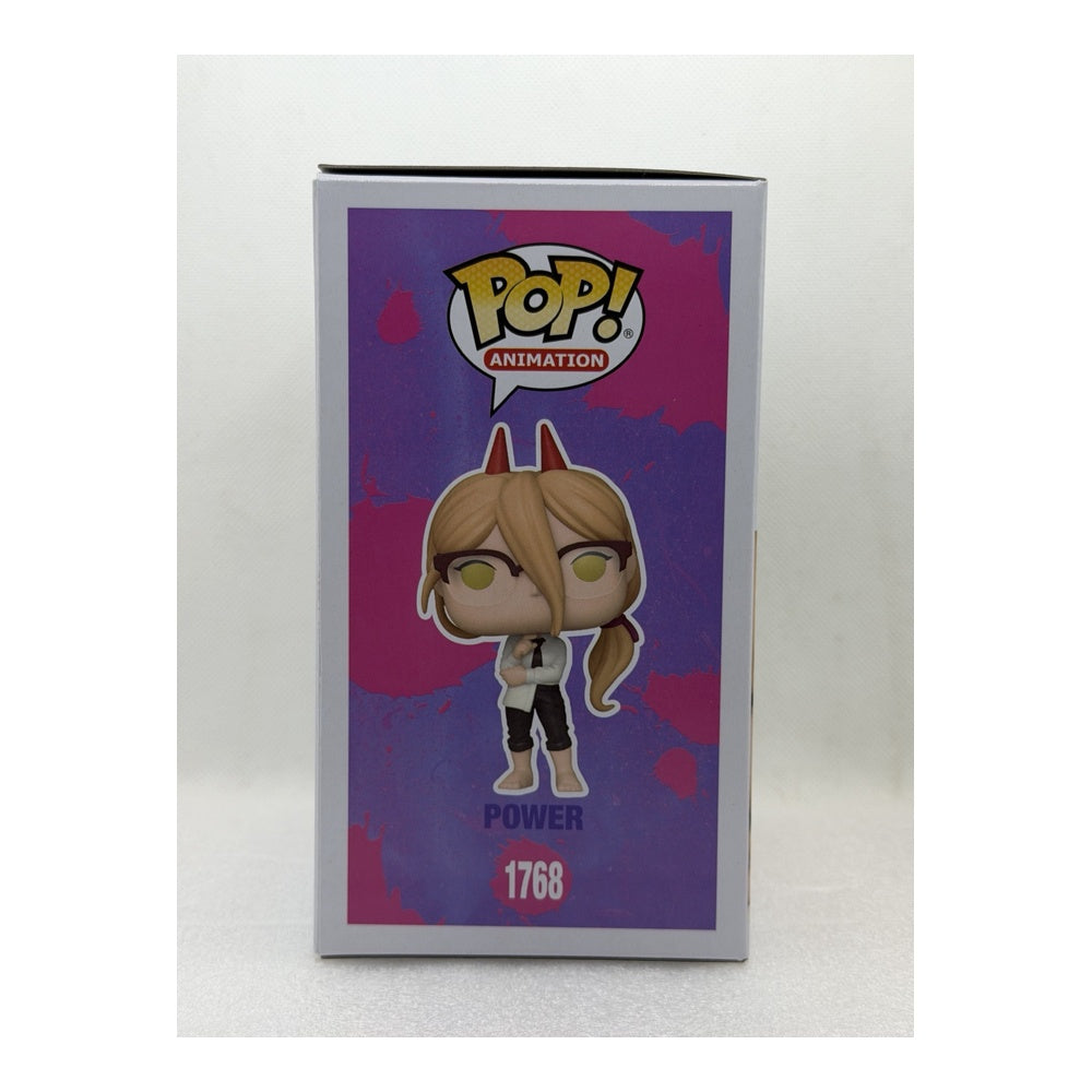 Funko Pop! Power - Chainsaw Man #1768 Funko Exclusive - Signed by Japanese Voice Actor JVA Fairouz Ai with PSA