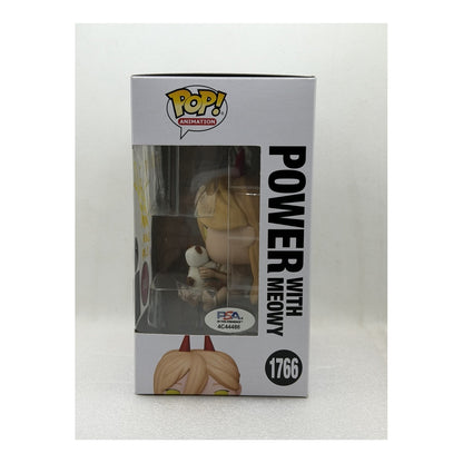 Funko Pop! Power with Meowy - Chainsaw Man #1766 Chase - Chalice Exclusive Pre Release - Signed by Japanese Voice Actor JVA Fairouz Ai with PSA