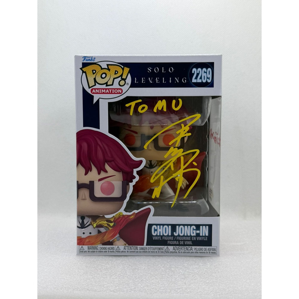 Funko POP! Choi Jong-In - Solo Leveling #2269 Signed by JVA Daisuke Hirakawa at Animenia Abu Dhabi 2026 - PSA