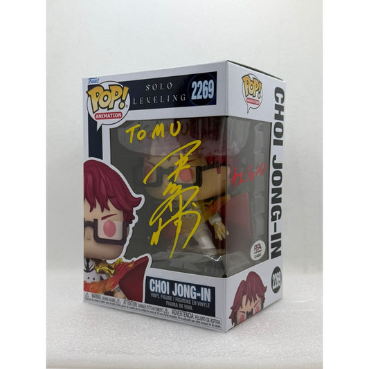 Funko POP! Choi Jong-In - Solo Leveling #2269 Signed by JVA Daisuke Hirakawa at Animenia Abu Dhabi 2026 - PSA