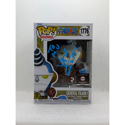 Funko POP! General Franky - One Piece #1776 Chalice Collectibles Exclusive Pre Release Signed by JVA Kazuki Yao at Animenia Abu Dhabi 2026 - PSA