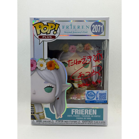 Funko Pop! Frieren #2071 - Signed by Japanese voice actor JVA Atsumi Tanezaki with JSA