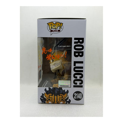 Funko Pop ! Rob Lucci - One Piece #2150 Shared Sticker - Signed by Japanese Voice Actor JVA Tomokazu Seki with MEAS Authentication