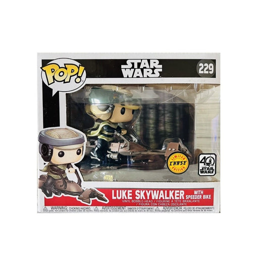 Funko POP! Luke Skywalker with Speeder Bike- Star Wars #229 chase