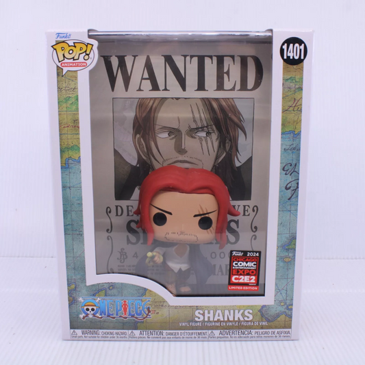 Funko POP! Shanks - One Piece #1401 C2E2 Con Sticker- window damaged